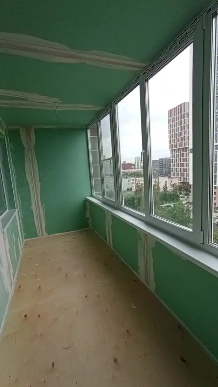 Лоджия в процессе ремонта